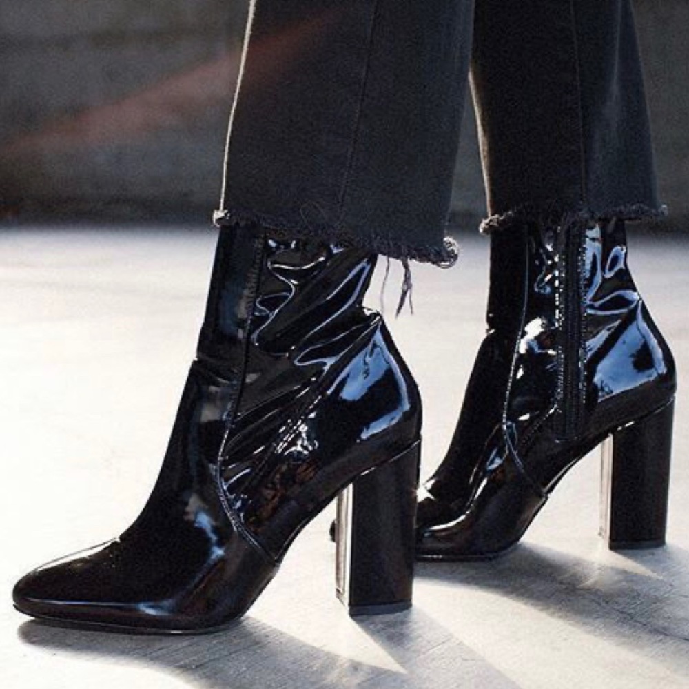 Aldo Aurella booties - Black Patent